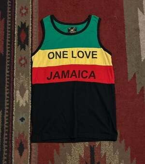JMD One Love Jamaica Tank Top Size S Multicolor Cotton
